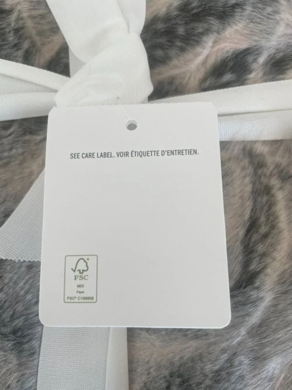 POTTERY BARN FAUX FUR RUCHED THROW BLANKET 60